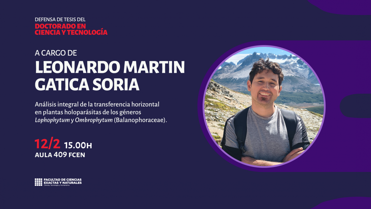 imagen Defensa de Tesis del Doctorado en Ciencia y Tecnología de Leonardo Martin Gatica Soria