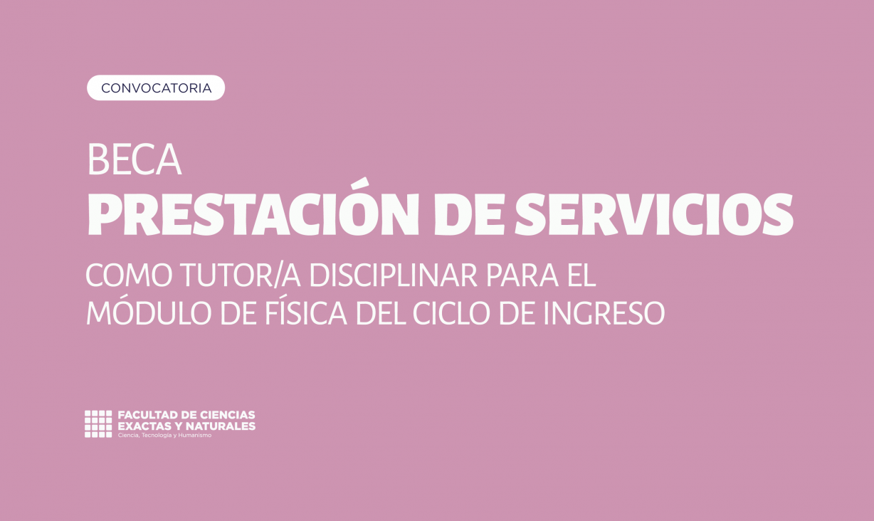 imagen Convocatoria a estudiantes para Beca de Prestación de Servicios