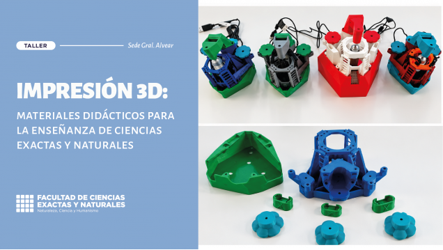 imagen Taller de impresión 3D: materiales didácticos para la enseñanza de ciencias exactas y naturales