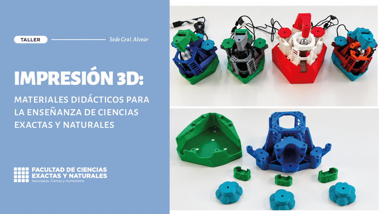 imagen Taller de impresión 3D: materiales didácticos para la enseñanza de ciencias exactas y naturales