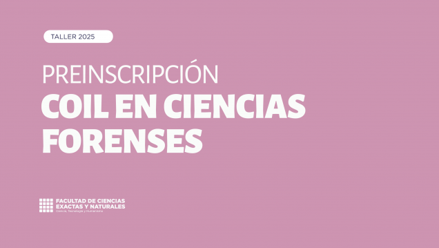 imagen Preinscripción: COIL en Ciencias Forenses