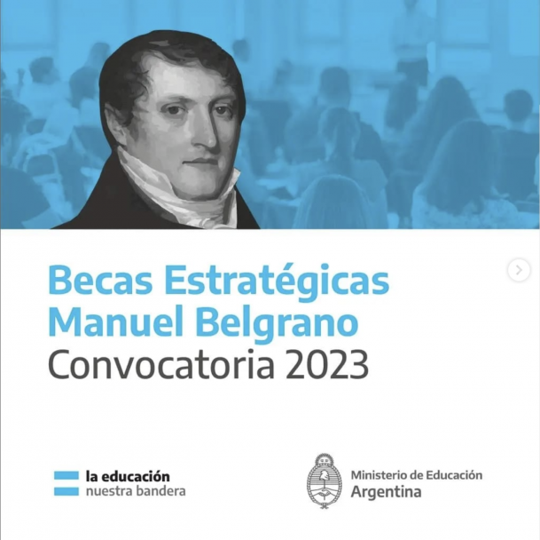 imagen Convocatoria 2023 para las Becas Manuel Belgrano   