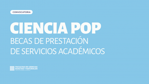 imagen Convocatoria para Becas de prestación de Servicios Académicos en Ciencia Pop 2026