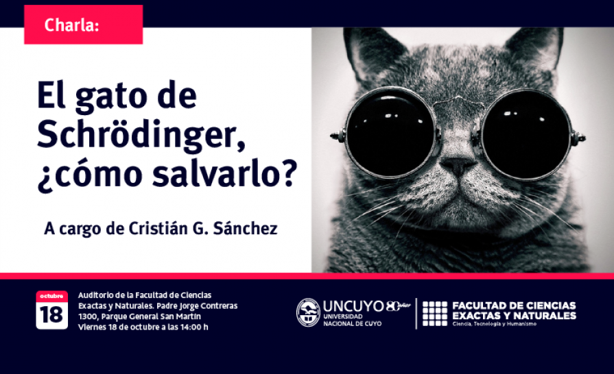 imagen Charla: "El gato de Schrödinger, ¿cómo salvarlo?"
