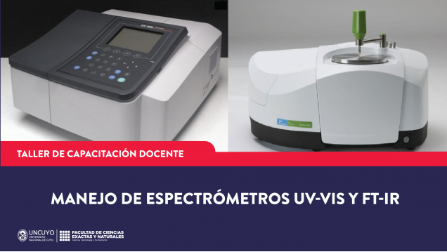 imagen Taller de capacitación docente: Manejo de espectrómetros UV-Vis y FT-IR