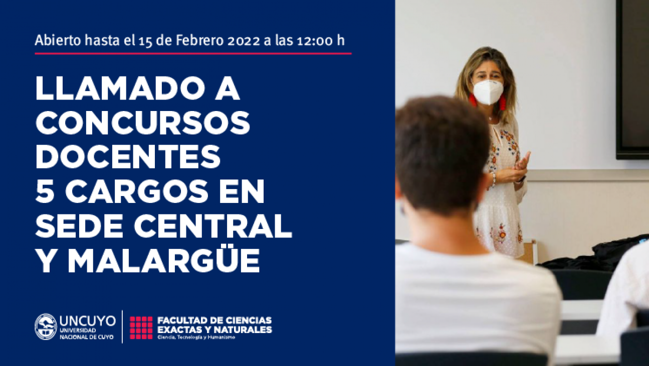 imagen Llamados a concursos docentes FCEN