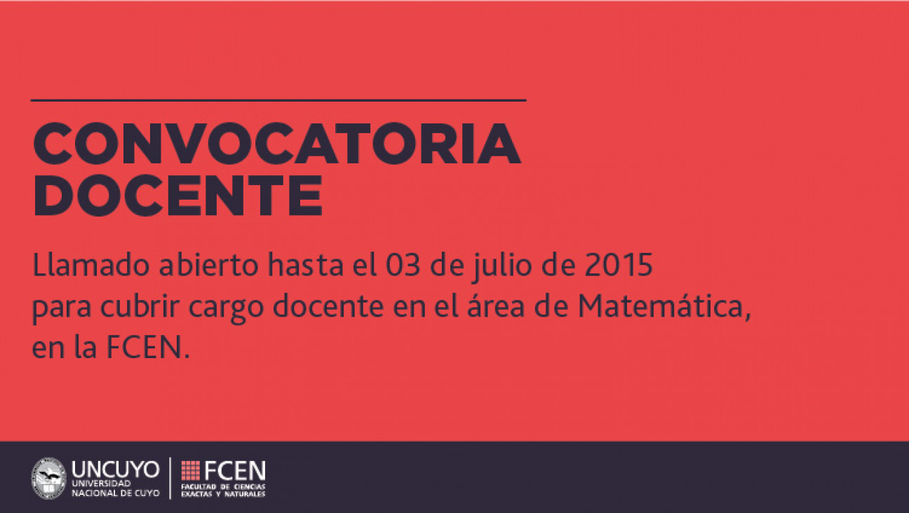 imagen Convocatoria Docente 