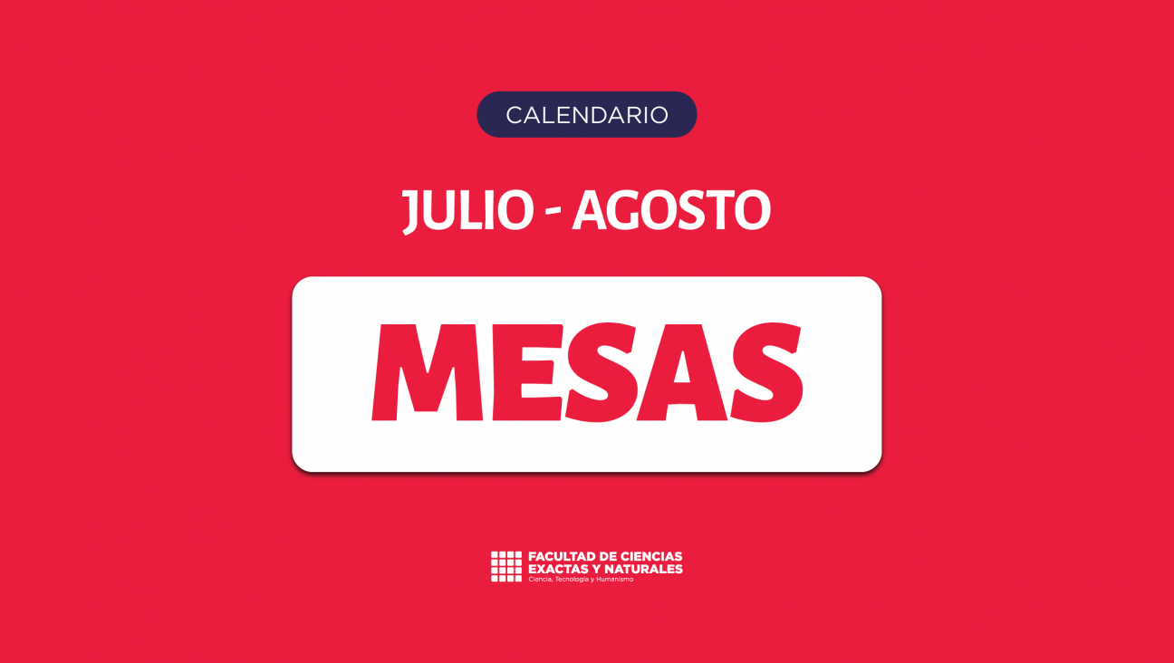 imagen Cronograma de mesas de examen julio-agosto 2026