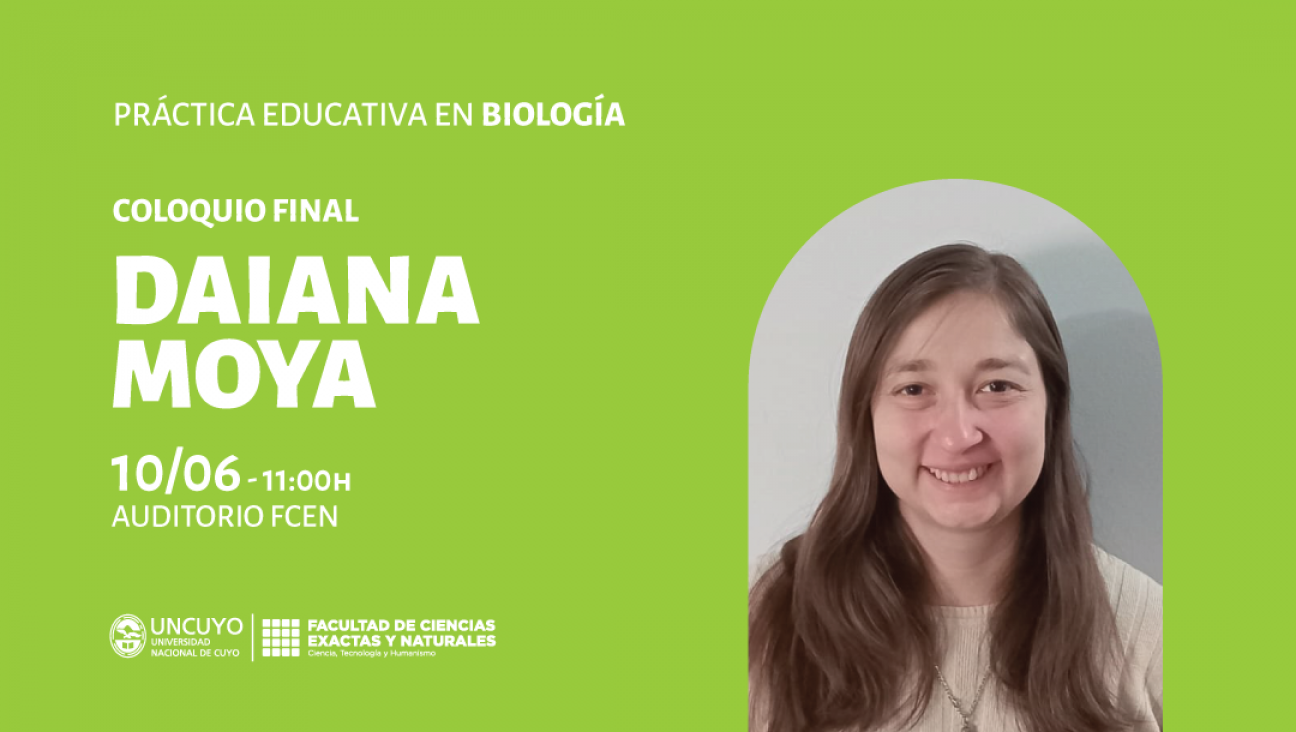 imagen Coloquio final del espacio Curricular Práctica Educativa en Biología a cargo de Daiana Moya