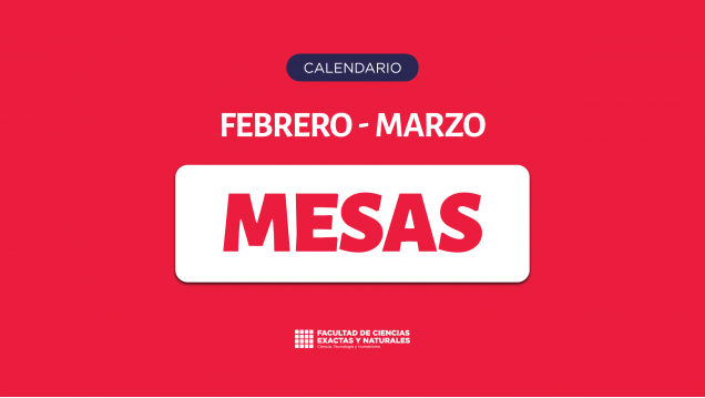 imagen Cronograma Mesas de examen Febrero-Marzo 2026 