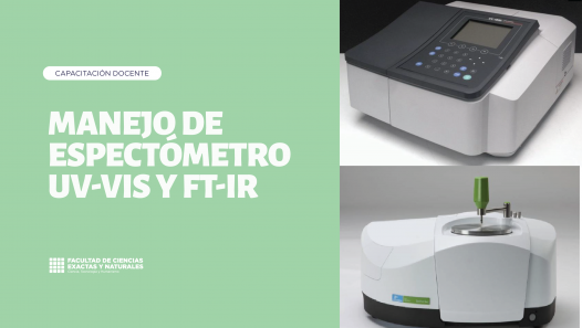 imagen Capacitación docente: manejo de espectómetro UV-VIS y FT-IR