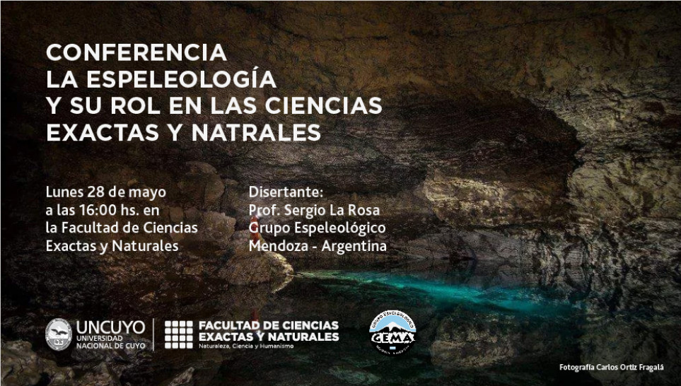 imagen Conferencia: La Espeleología y su rol en las ciencias exactas y naturales