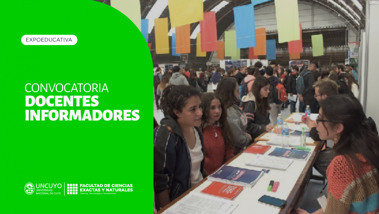 imagen Convocatoria a docentes informadores para el stand de FCEN en la Expoeducativa 2023