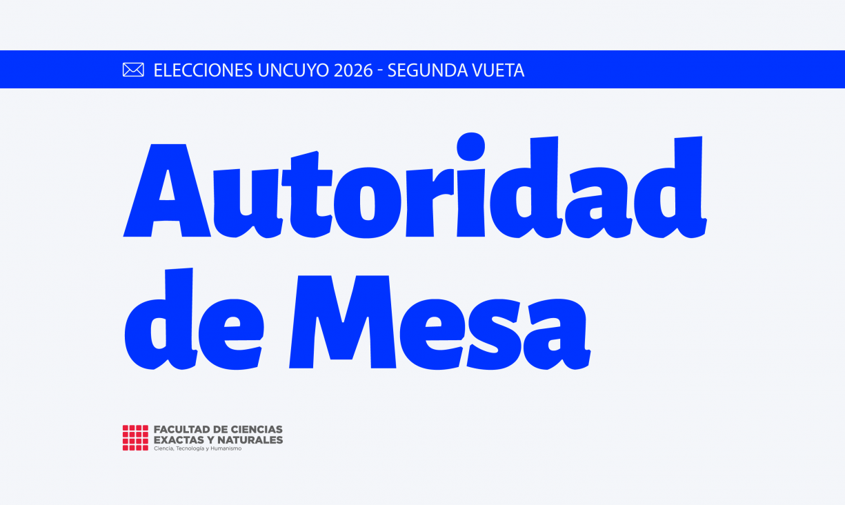 imagen Elecciones UNCuyo: Inscripción de Autoridades de Mesa para la Segunda Vuelta 