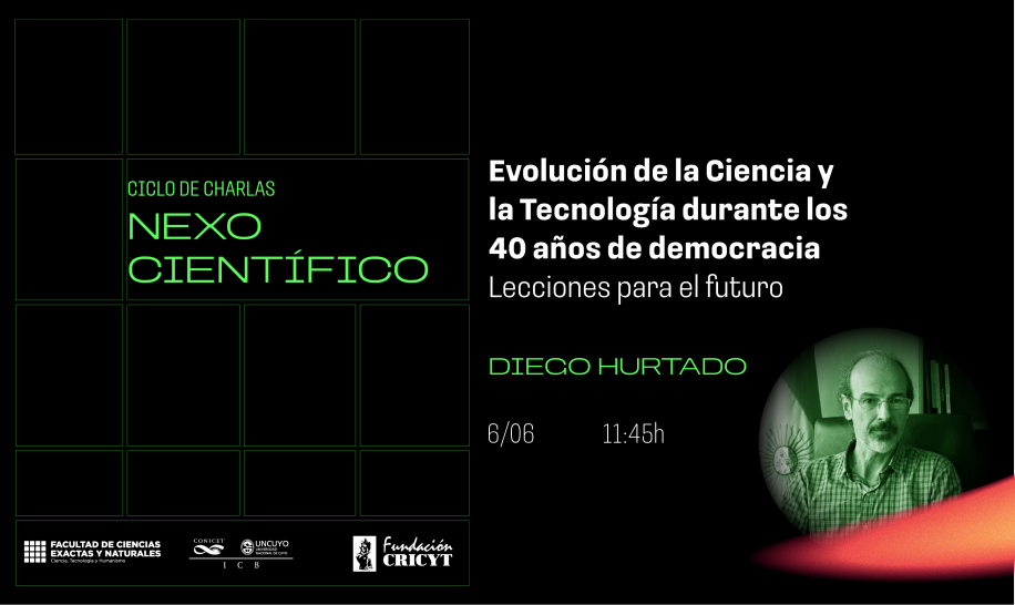 imagen Diego Hurtado abre el Ciclo de charlas "Nexo Científico" en la FCEN