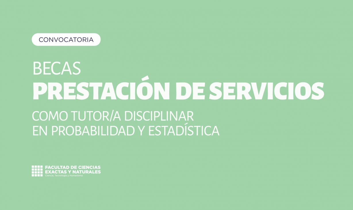 imagen Convocatoria a estudiantes para becas de prestación de servicios para Probabilidad y Estadística