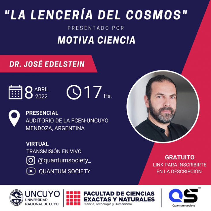 imagen José Eldestein presentará "La Lencería del Cosmos" en la FCEN