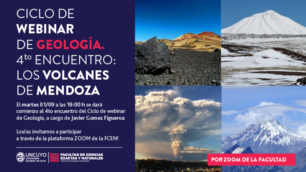 imagen El Ciclo de Webinarios de Geología cierra con la charla "Los volcanes de Mendoza"