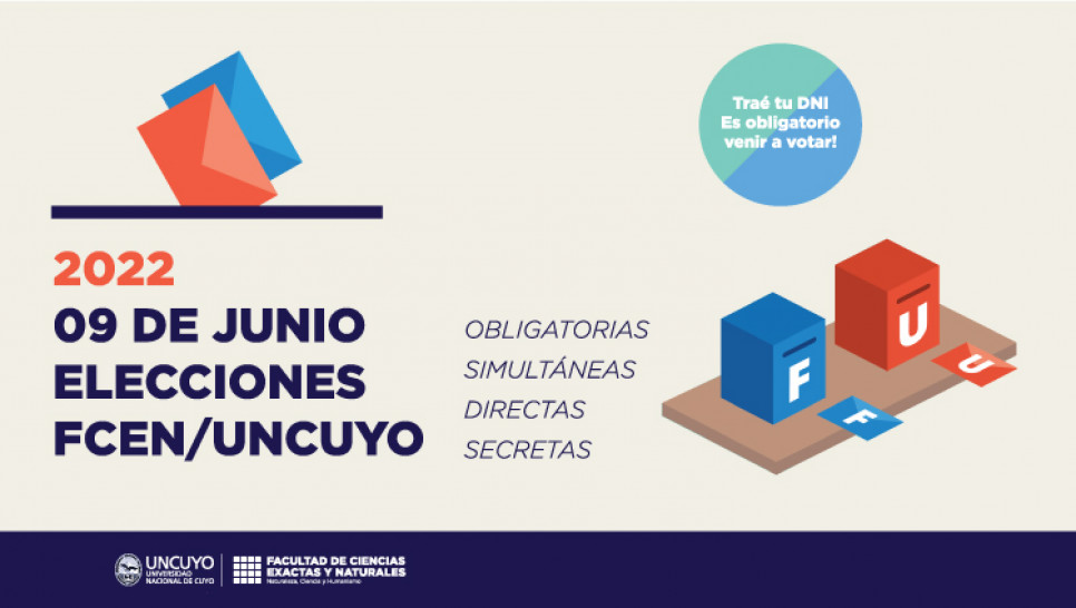 imagen Elecciones FCEN - UNCuyo 2022