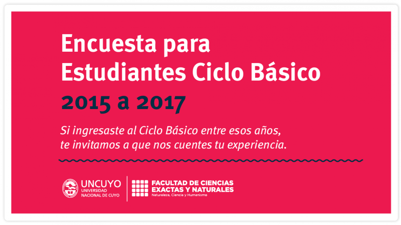 imagen Encuesta para estudiantes Ciclo Básico 2015 / 2017