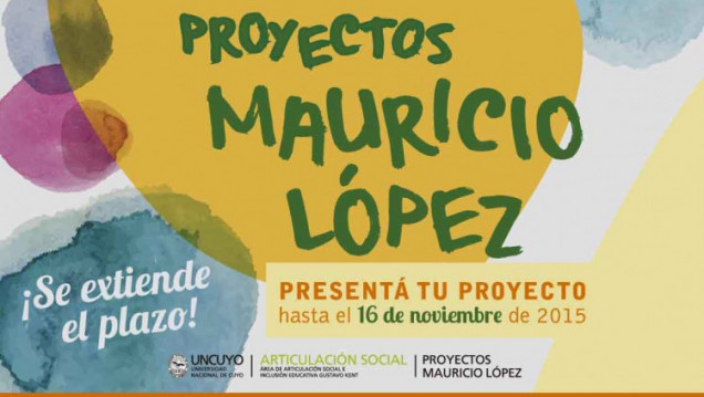 imagen Nueva convocatoria Proyectos Mauricio López