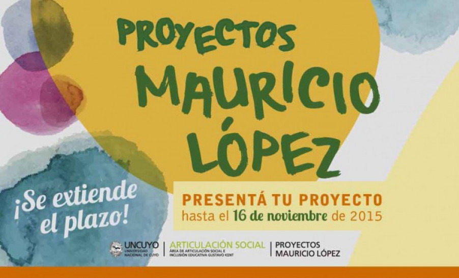 imagen Nueva convocatoria Proyectos Mauricio López