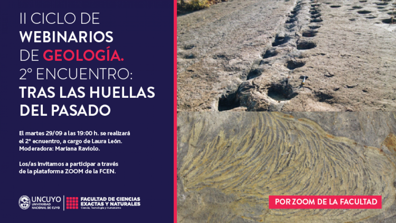 imagen II Ciclo de Webinarios de Geología, segunda charla: "Tras las huellas del pasado"   