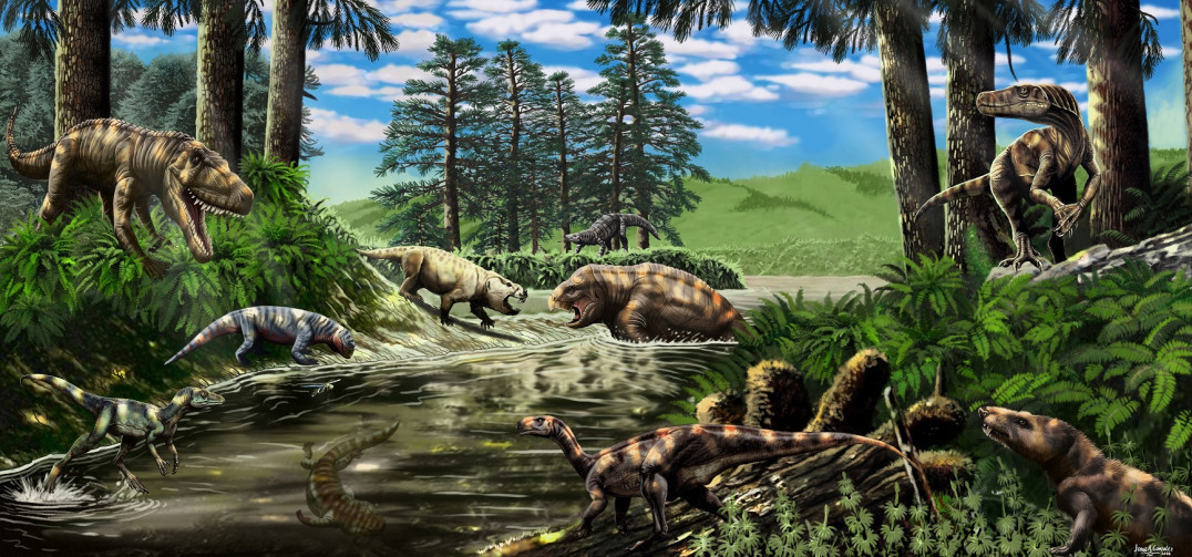 imagen Aportan nuevos datos para comprender la relación entre clima y diversidad biológica al comienzo de la Era de los dinosaurios