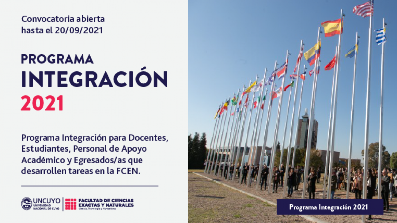 imagen Convocatoria abierta Programa de Integración 2021