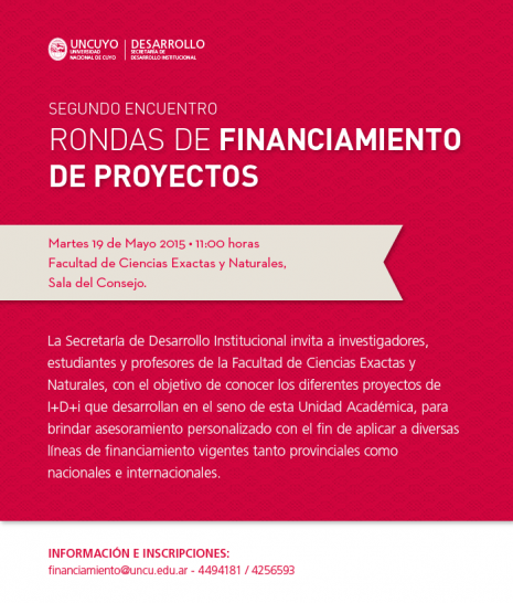 imagen Encuentro de Rondas de Financiamiento de Proyectos en la FCEN