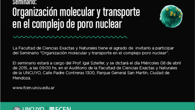 imagen Seminario: Organización molecular y transporte en el complejo poro nuclear