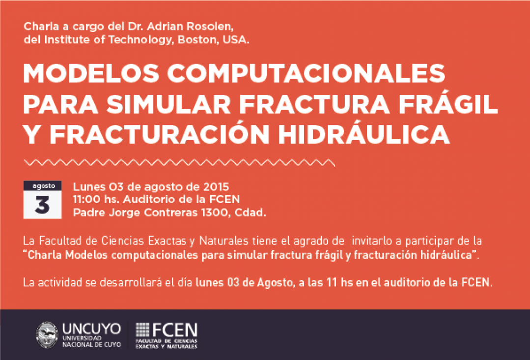 imagen Charla Modelos computacionales para simular fractura frágil y fracturación hidráulica