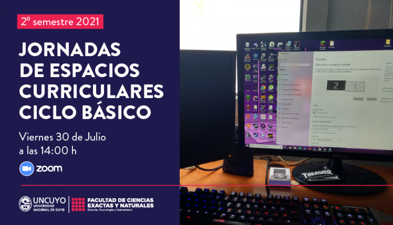 imagen Jornadas de Espacios Curriculares del Ciclo Básico, 2° semestre 2021