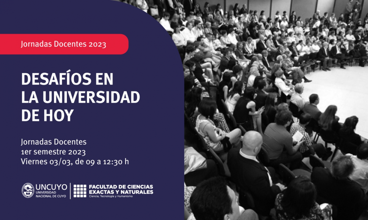 imagen Se desarrollarán este viernes las Jornadas Docentes de la FCEN - Primer Semestre 2023: "Desafíos en la Universidad de hoy"