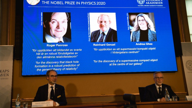 imagen Nobel de Física 2020 para investigaciones en agujeros negros