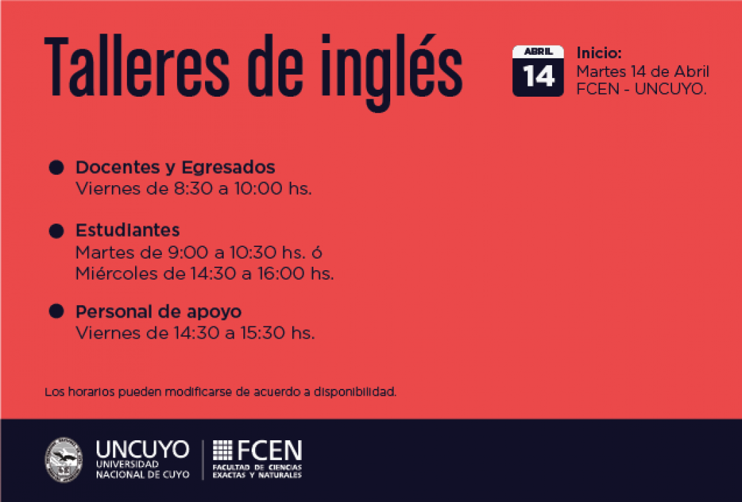 imagen Talleres de Inglés