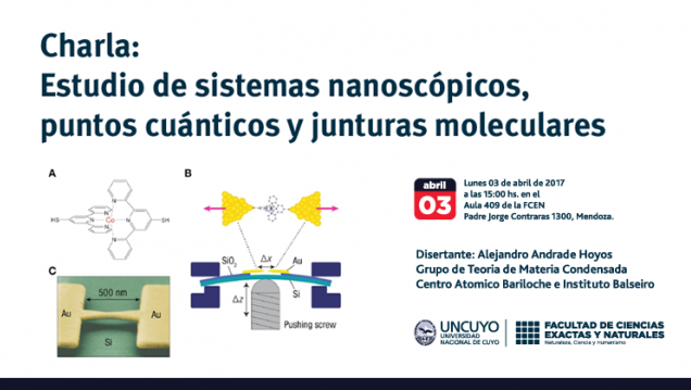 imagen Charla Estudio de algunos sistemas nanoscópicos: Puntos cuánticos y junturas moleculares