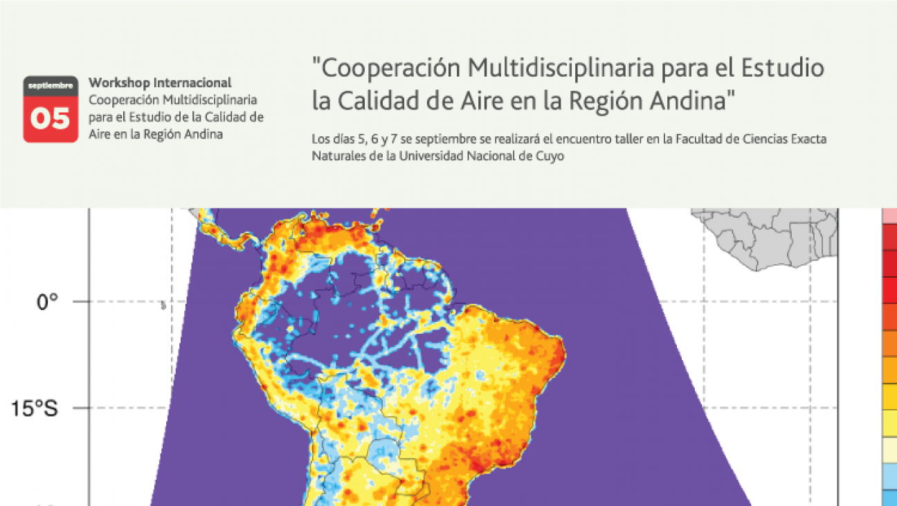 imagen Workshop internacional: Cooperación Multidisciplinaria para el Estudio de la Calidad de Aire en la Región Andina